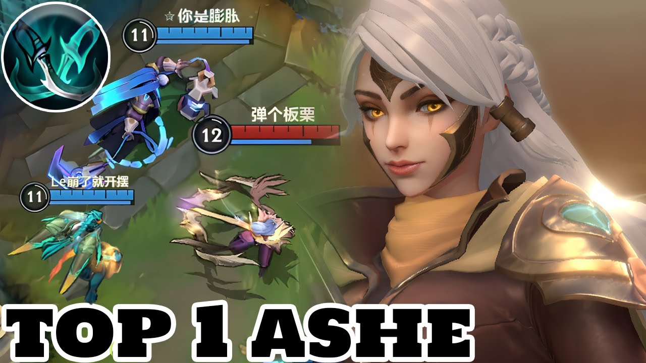 Wild Rift Ashe - Top 1 Ashe Gameplay Rank Grandmaster