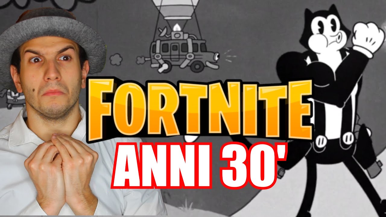FORTNITE NEGLI ANNI 30 con MIAOSCOLO CARTOON - SE I VIDEOGIOCHI PARLASSERO - Alessandro Vanoni