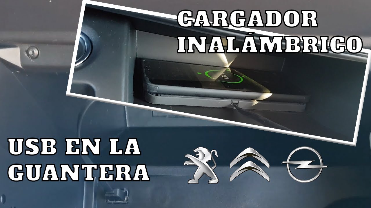 Brico🛠  | USB en guantera + cargador inalámbrico (por poco dinero) | Peugeot Rifter
