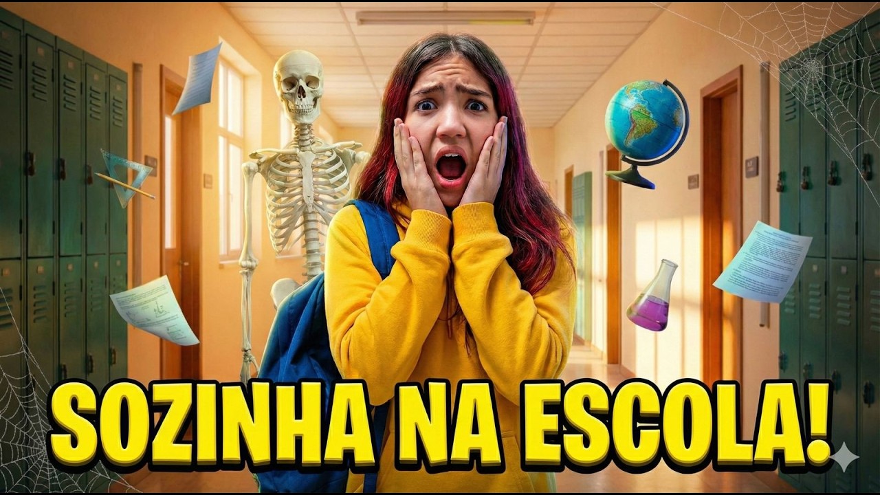 FUI A ÚNICA ALUNA NA ESCOLA! 🏫 (Entrei na Sala de Podcast e Laboratório)