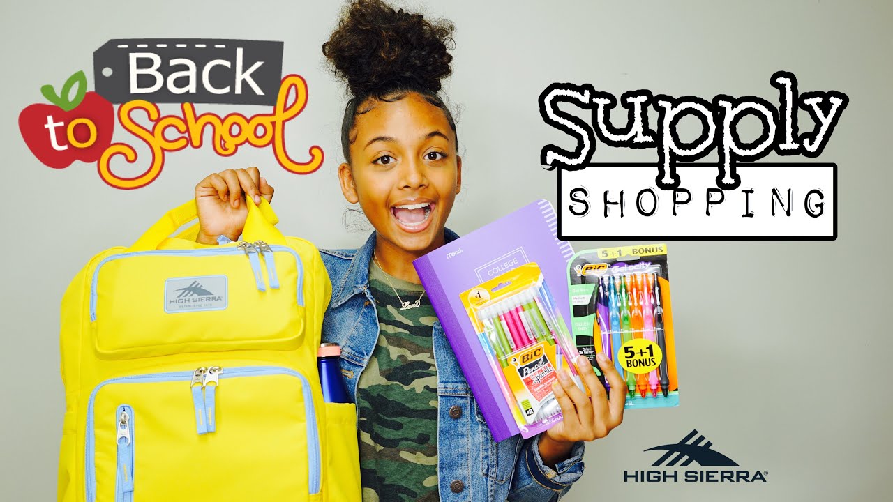 Back to School Supply Shopping Haul (Junior Year) | LexiVee03