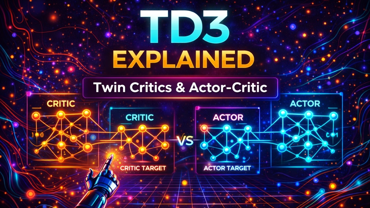 TD3 Explained | Twin Critics, Actor-Critic Architecture & Continuous Control