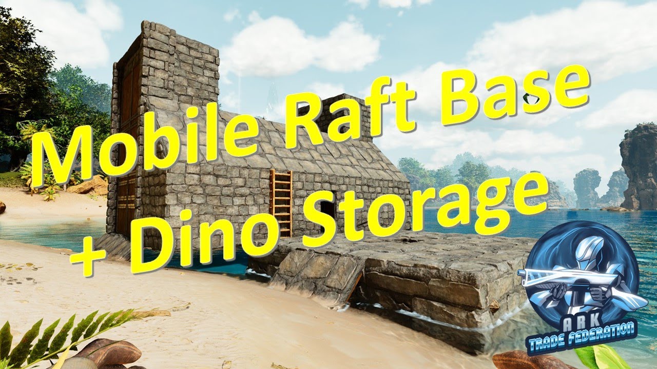 Мобильная база для плотов + хранилище динозавров Ark Survival Ascended