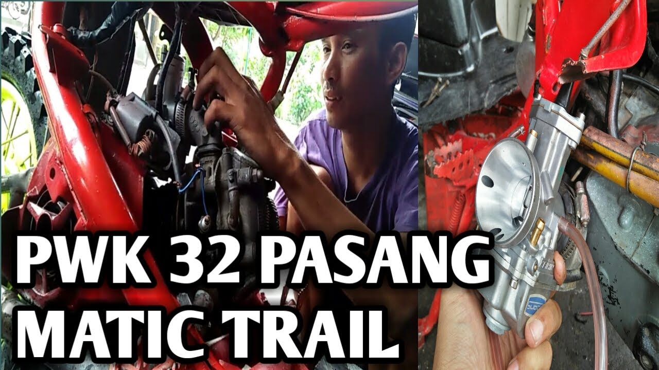 #matictrail.       #REVIEW KARBURATOR PWK 32 PASANG MIO TRAIL bore up !!!