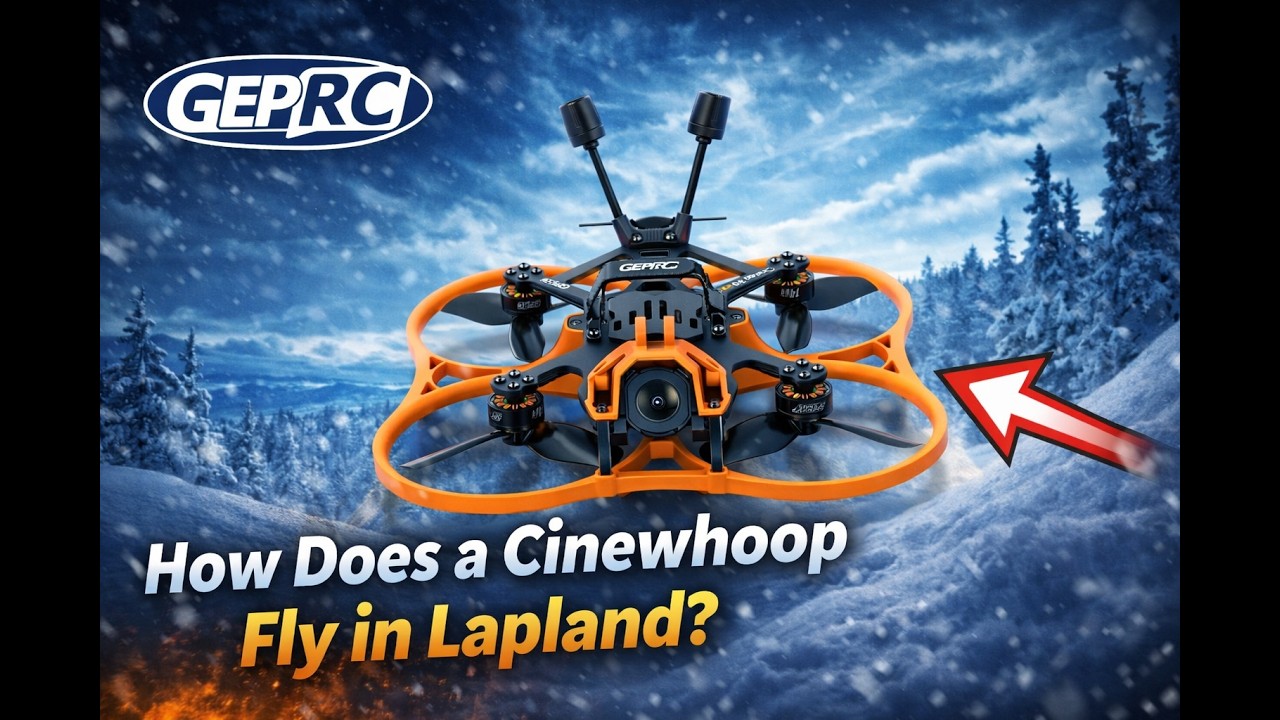Flying a Cinewhoop in Lapland ❄️ GEPRC CineLog30 V3 Snow Flight