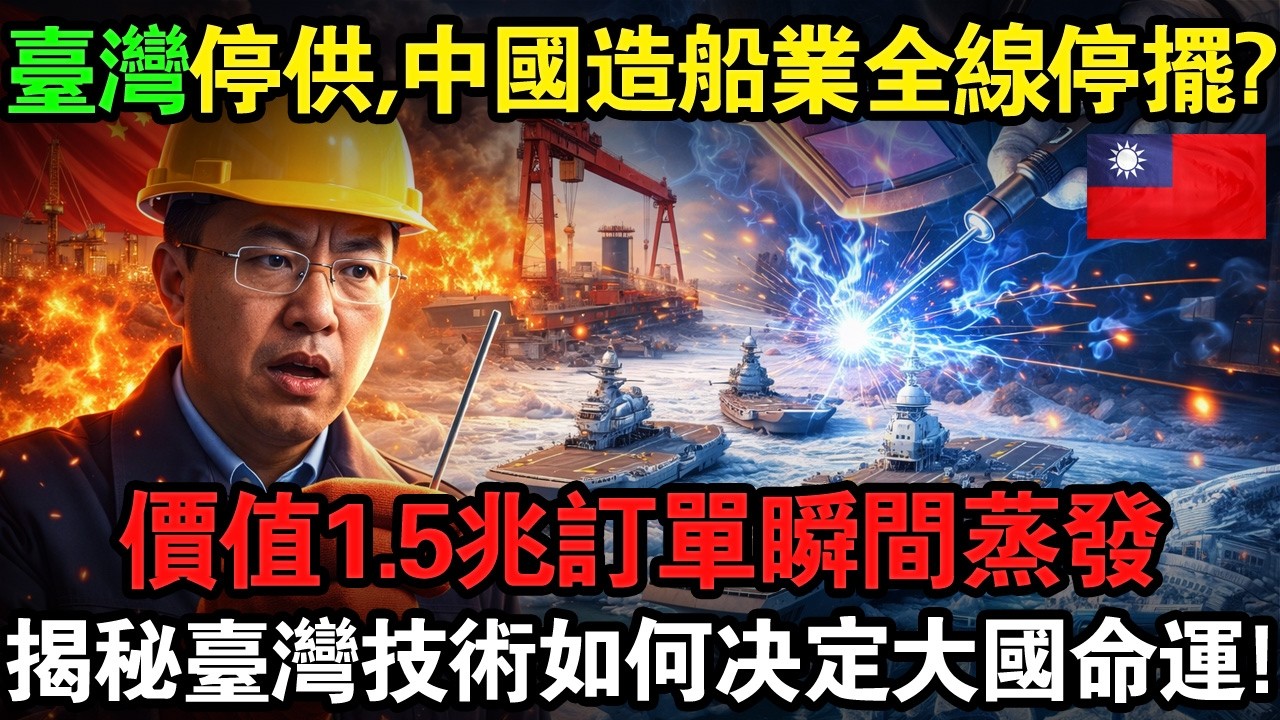 一根焊條癱瘓中國造船帝國？！😱中國造船業稱霸全球，卻因台灣「神山精密」停供全線停擺！價值1.5兆新台幣訂單瞬間蒸發…揭秘台灣技術如何決定大國命運！🔥#taiwan #台灣 #台灣故事 #台灣科技