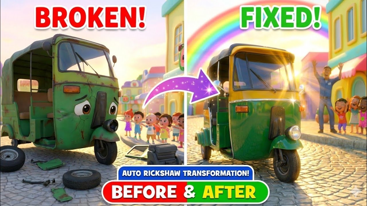 Fix the Auto Riksa 🚕 | Kids Video | #car 