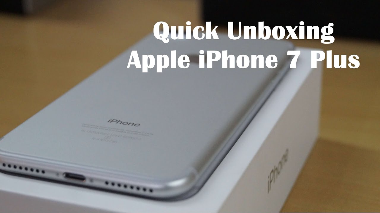 Apple iPhone 7 Plus 32GB Silver Indian Unit Quick Unboxing