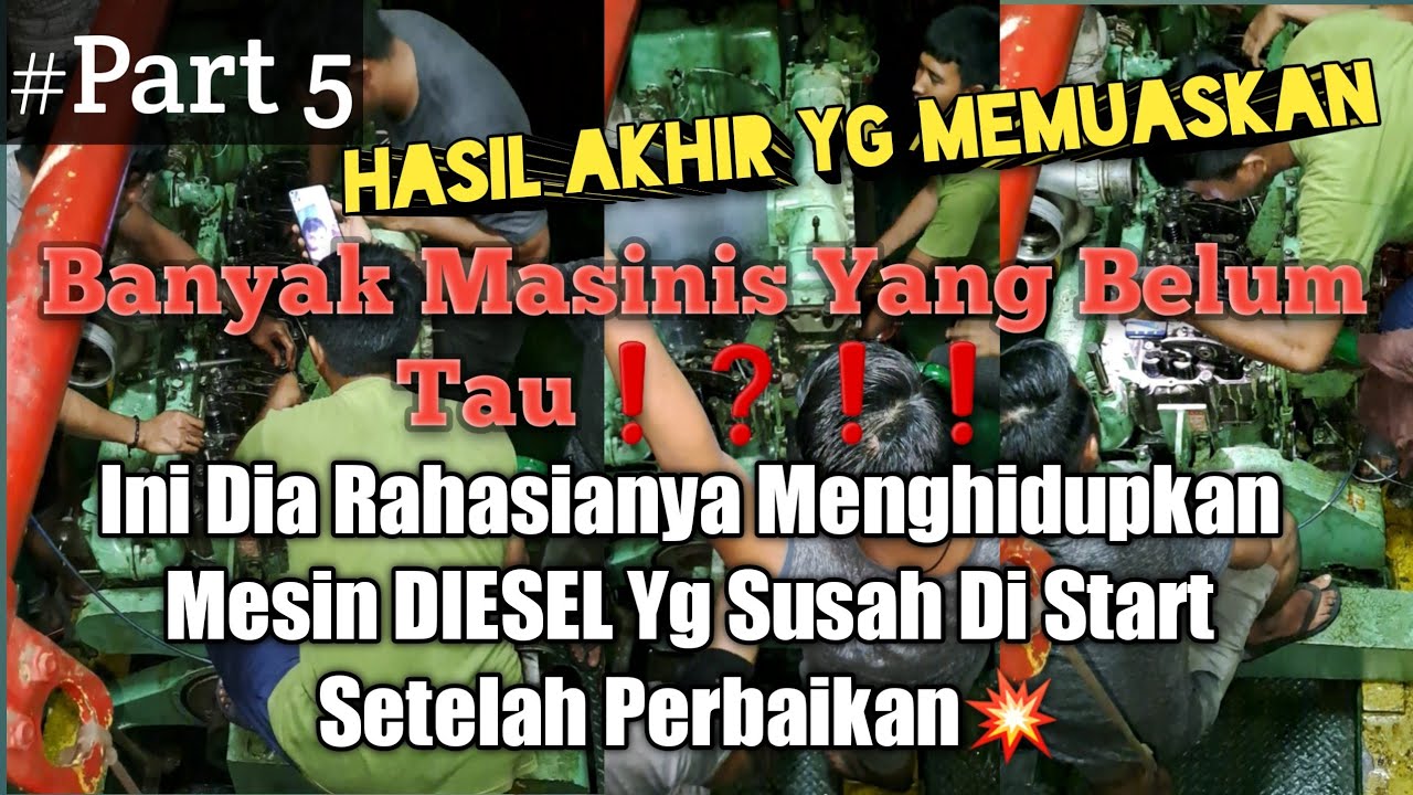 Tambah Sedikit Cairan Ini Mesin Diesel Yang Susah Hidup Langsung Bisa di Start || Main Engine Yanmar