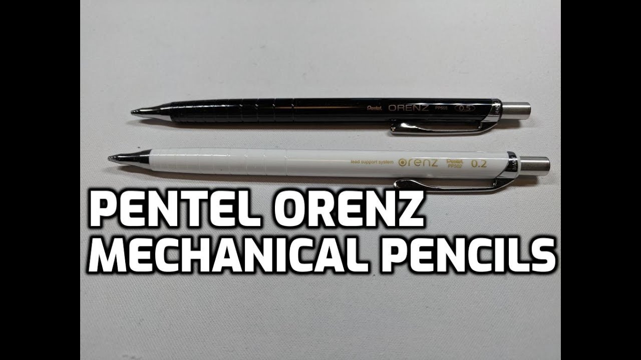 Pentel Orenz Mechanical Pencil 0.5mm versus 0.2mm Unboxing, Review and Comparison