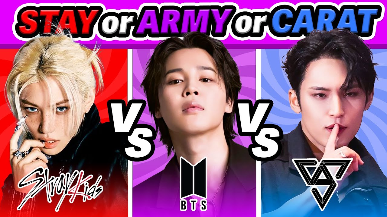 STRAY KIDS vs BTS vs SEVENTEEN 🔥 Which fandom do you belong to? Kpop Quiz 2024 | K-Music Quiz