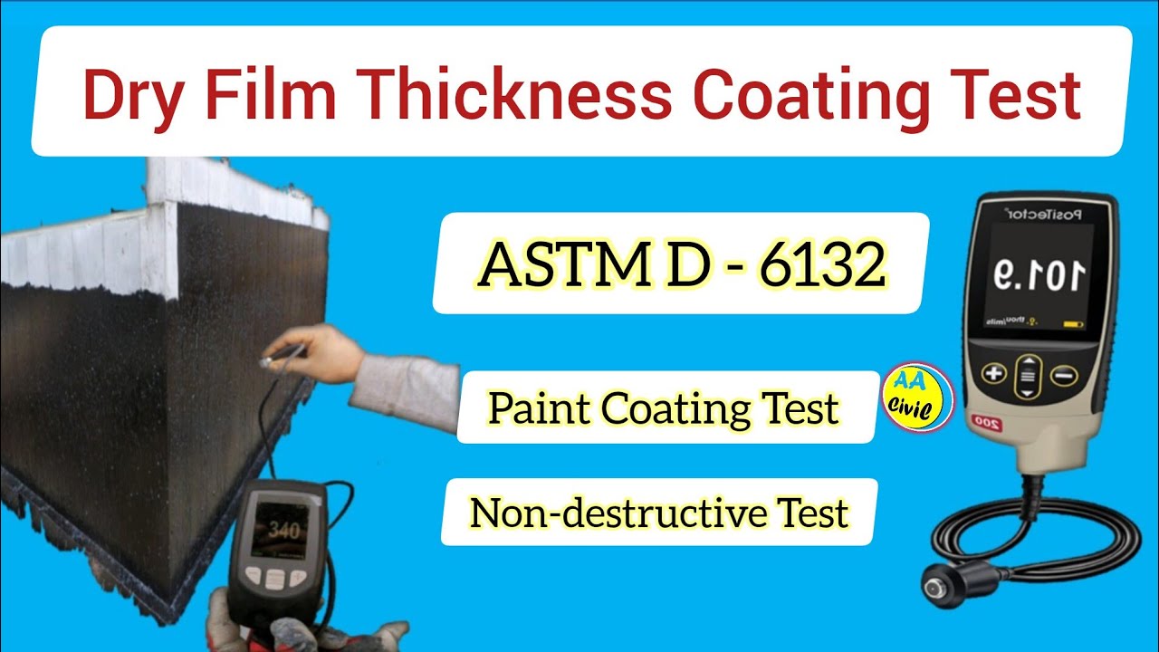 Dry Film Thickness Coating Test| Paint Coating Test on Concrete| All About Civil Engineer