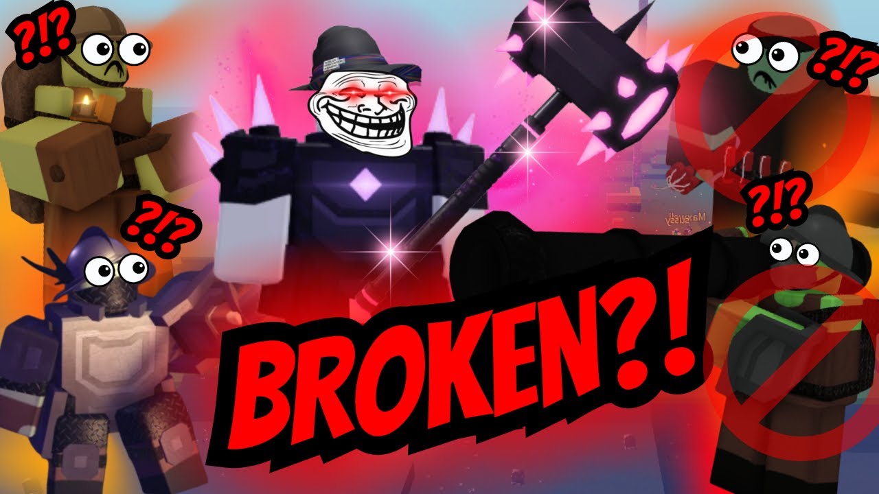The Obsidian Hammer is BROKEN?! | Zombies Vs Humans Roblox