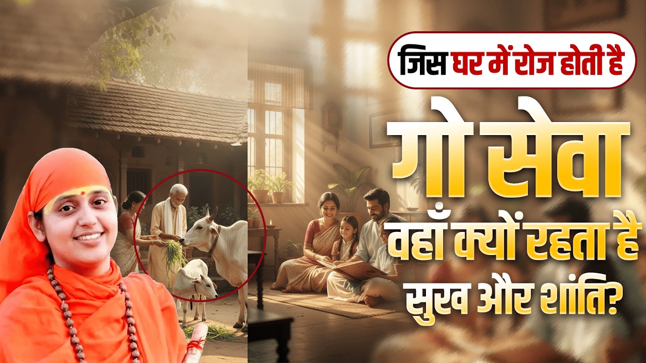 जिस घर में रोज होती है गो सेवा, वहाँ क्यों रहता है सुख और शांति? | Sadhvi Kapila Didi Ji