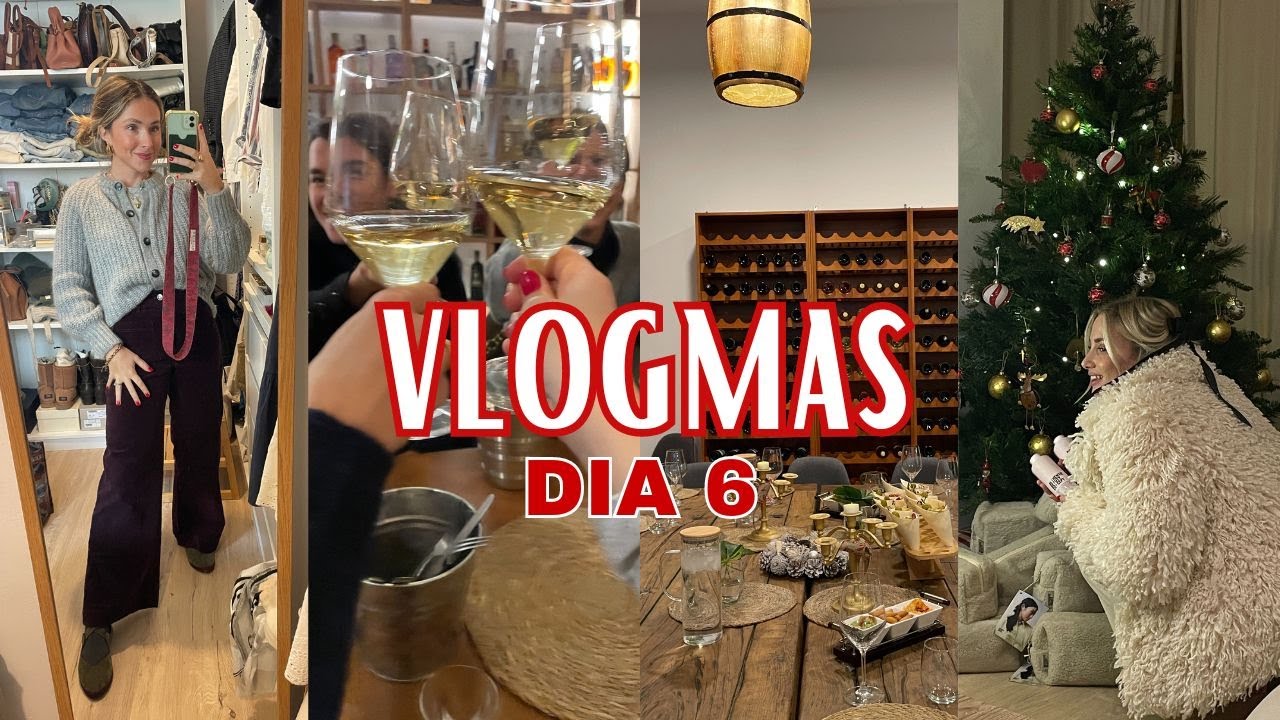VLOGMAS 6 - En busca de regalos, paquete misterioso y nos vamos de cata de vinos | Julia March