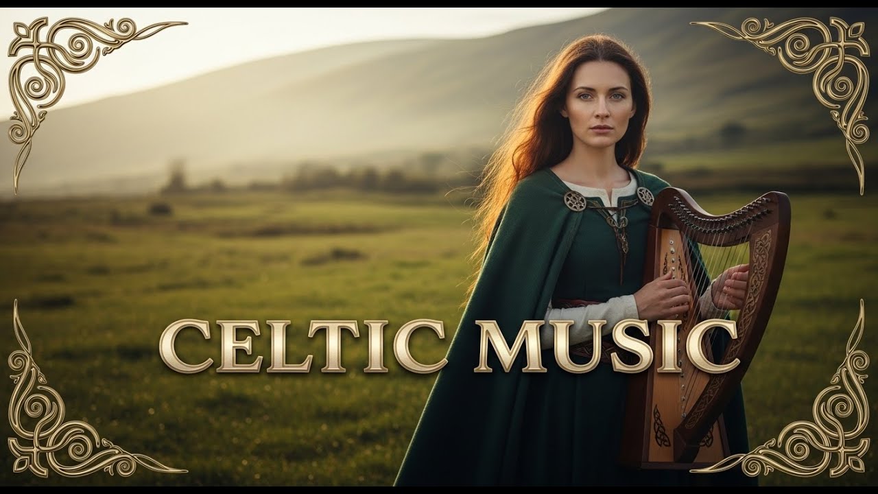 🌿 Soft Celtic Harp & Female Vocals | Irish Folk Music for Calm and Peace 🍃🎶