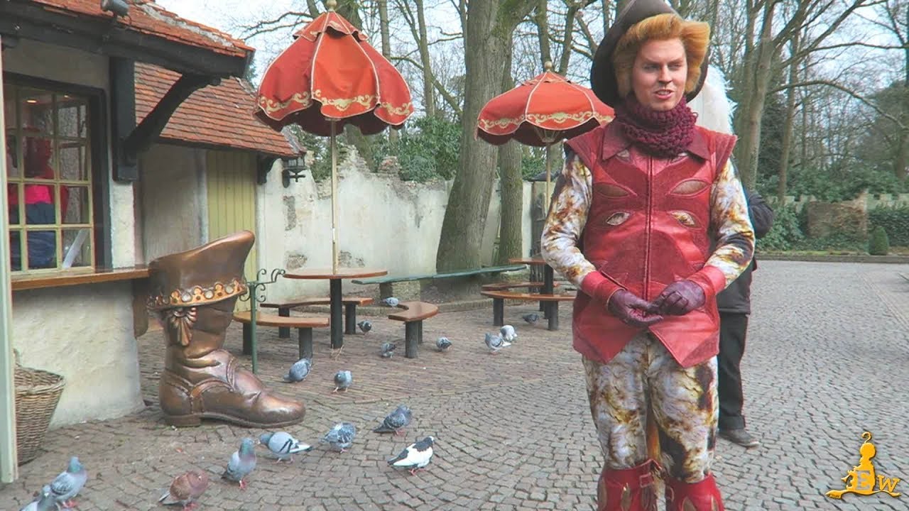 Gelaarsde Kat, minister van dierenzaken - Sprookjesfiguren @Efteling 18-03-2018