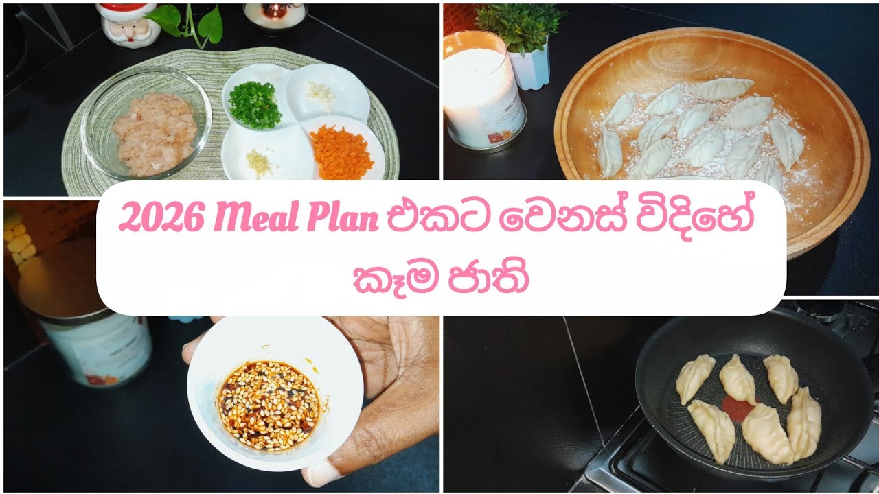 අමාරුයි, වැඩ ගොඩයි කියලා හිතුවට ඇත්තටම එහෙම නෑ. හරිම ලේසි/Lets make our 2026 Meal plan special 🇱🇰