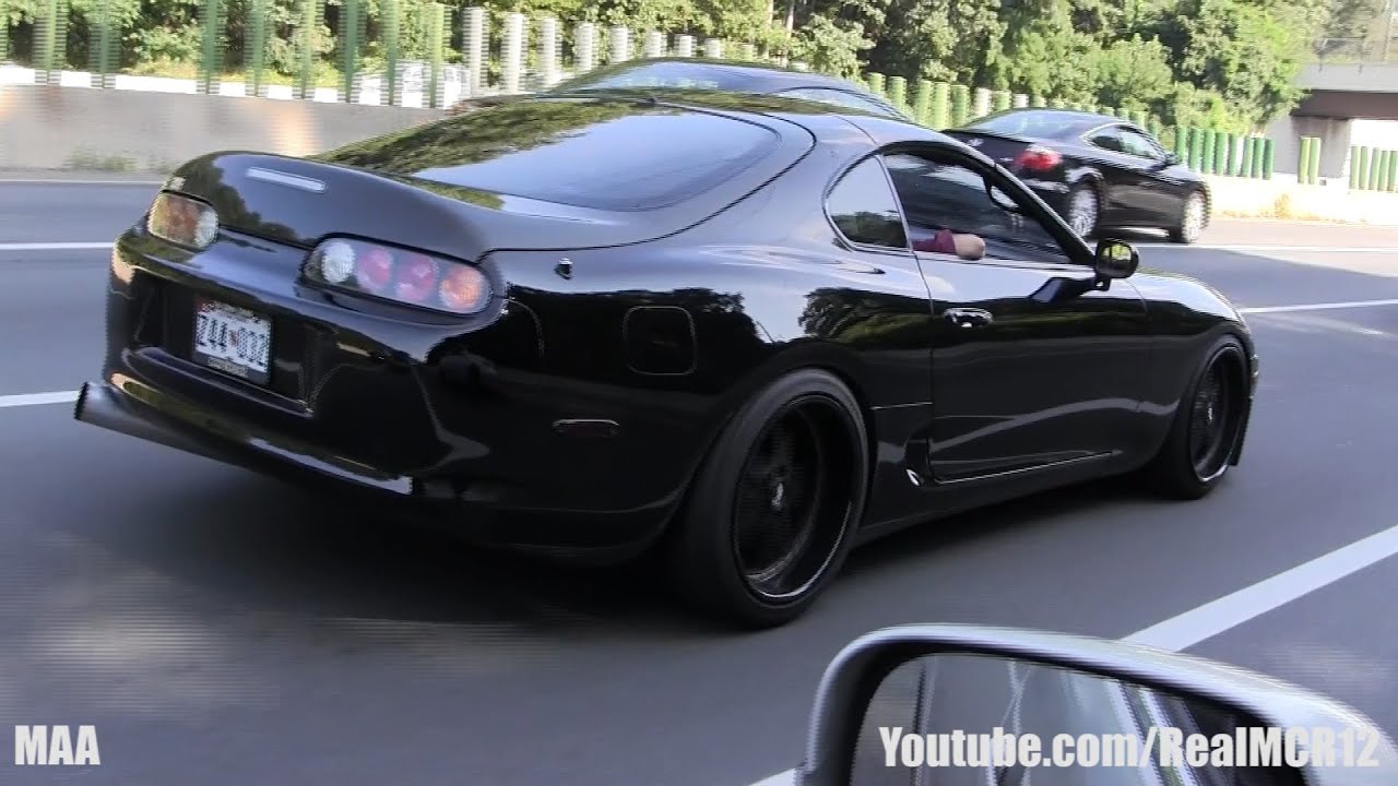 LOUD Toyota Supra on the Highway
