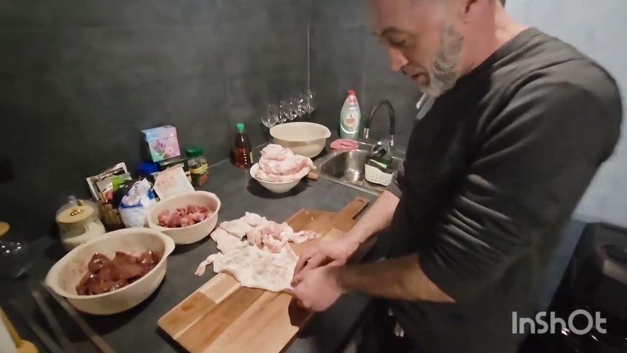 Как правильно жарить шашлыки  печень по хански и баранина
