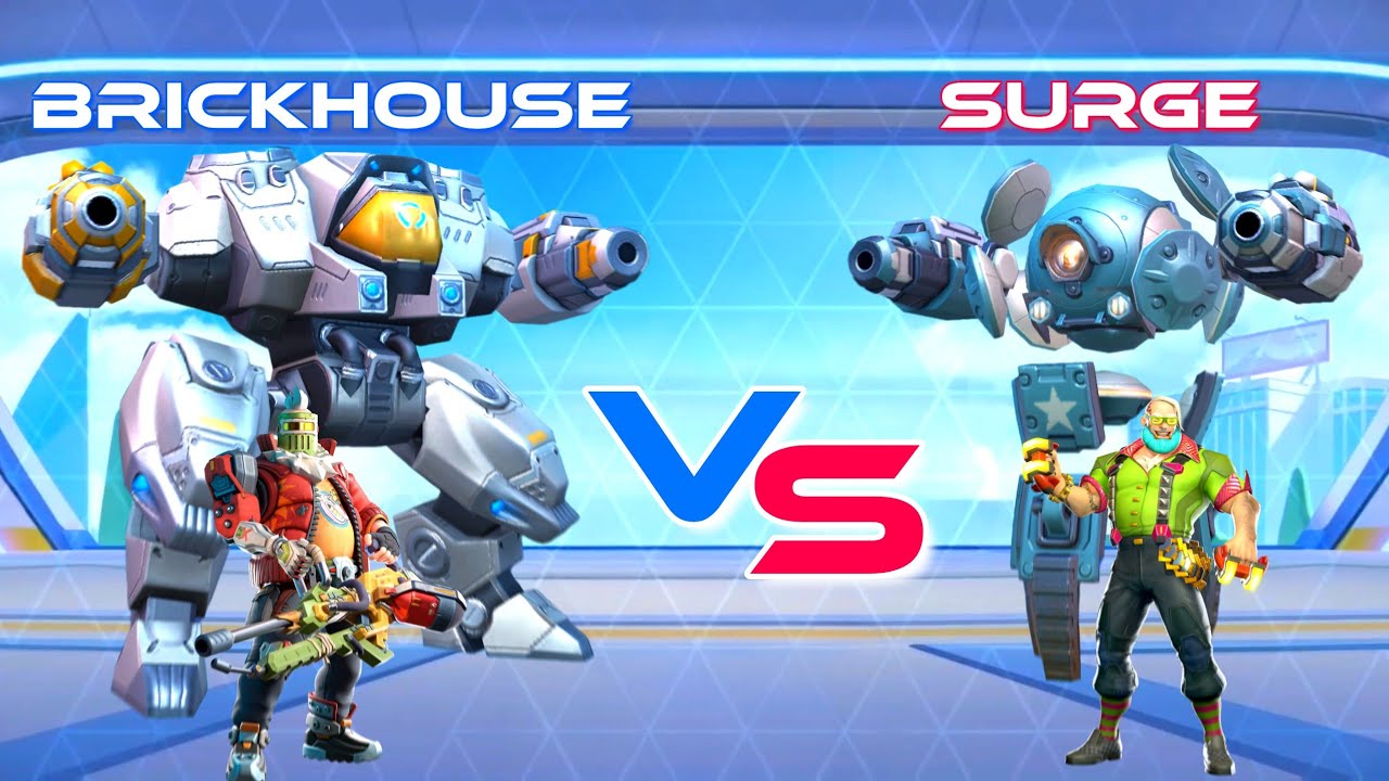 Brickhouse Vs Surge w/ Voltaic RPG - Mech Arena