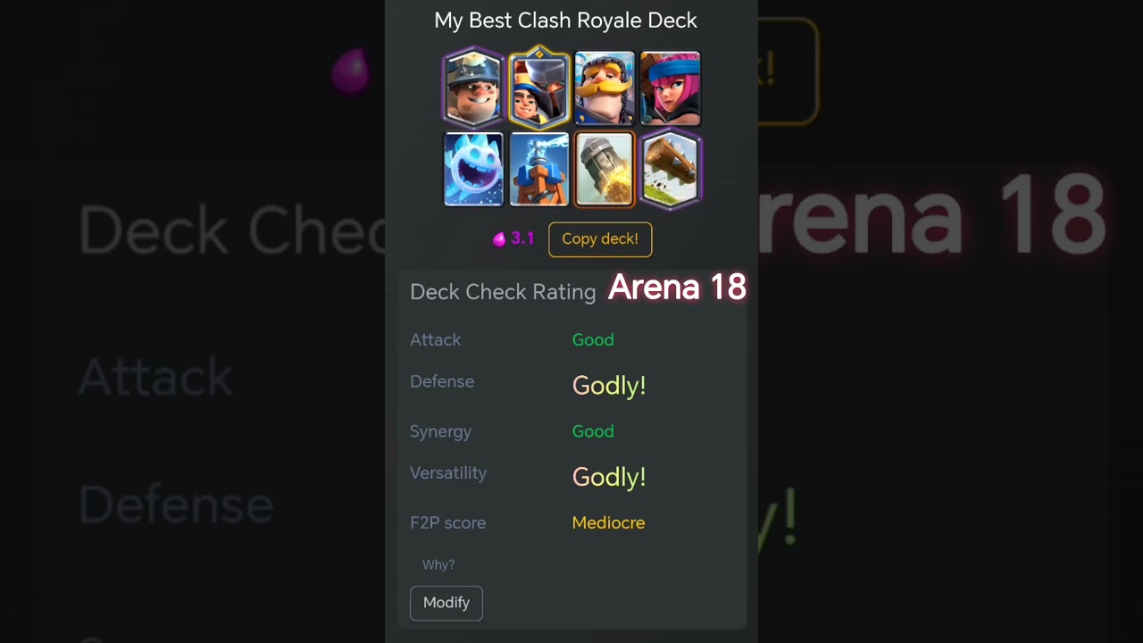 Best deck for Arena 18 #clashroyale #shorts #viral #pekka #mobilegaming #clashshort #goblin