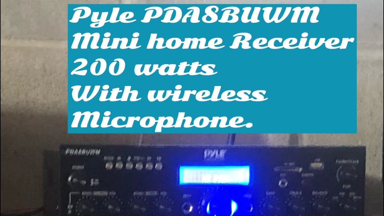 Стереоресивер Pyle PDA8BUWM мощностью 200 Вт (пиковая мощность) для домашнего кинотеатра с беспро...