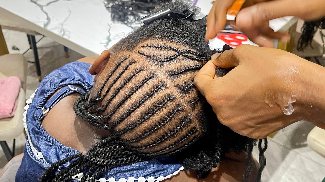 Had to Post this kids Braids style Asap | cute & Easy to make | Soughtout112