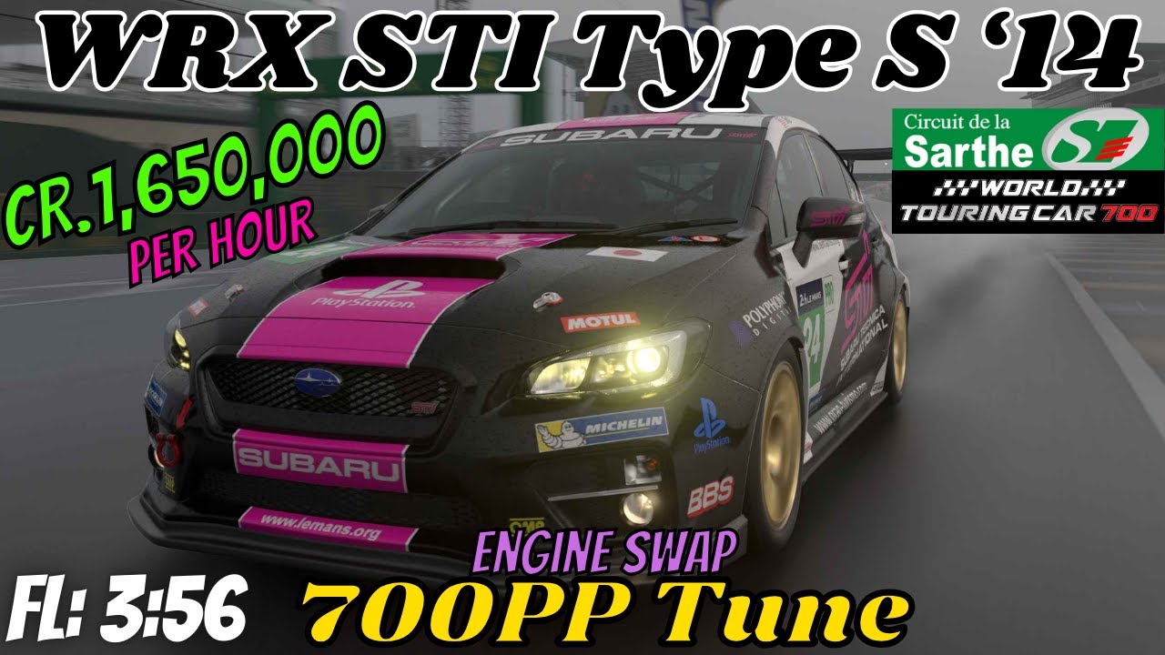 GT7|Easy Money Build|WRX STI Type S ‘14|Engine Swap|Le Mans 700pp|1.54