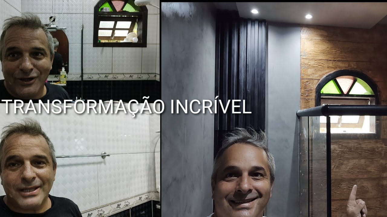 COMO FAZER CIMENTO QUEIMADO EM BANHEIRO - COBRINDO AZULEJOS VELHOS - DIY CIMENTO QUEIMADO  CASEIRO