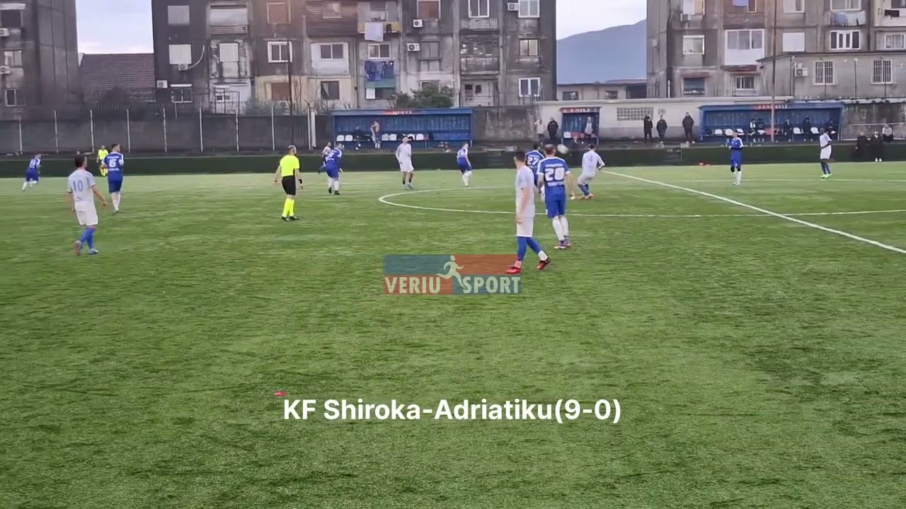 Pamje nga ndeshja KF Shiroka-Adriatiku 9-0. Kategoria e 2, java e 13. Stadiumi 