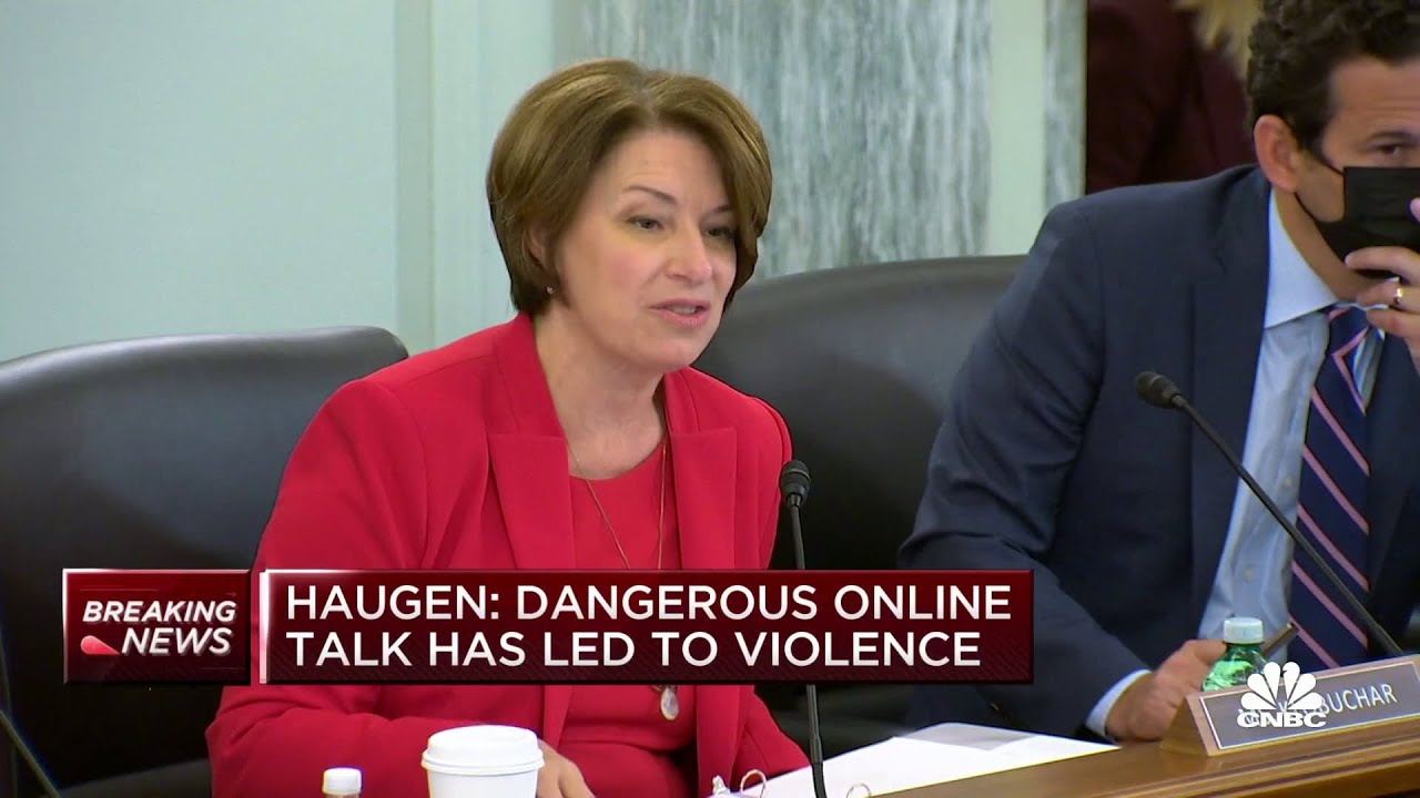 Senator Amy Klobuchar to Facebook whistleblower: You are the catalyst