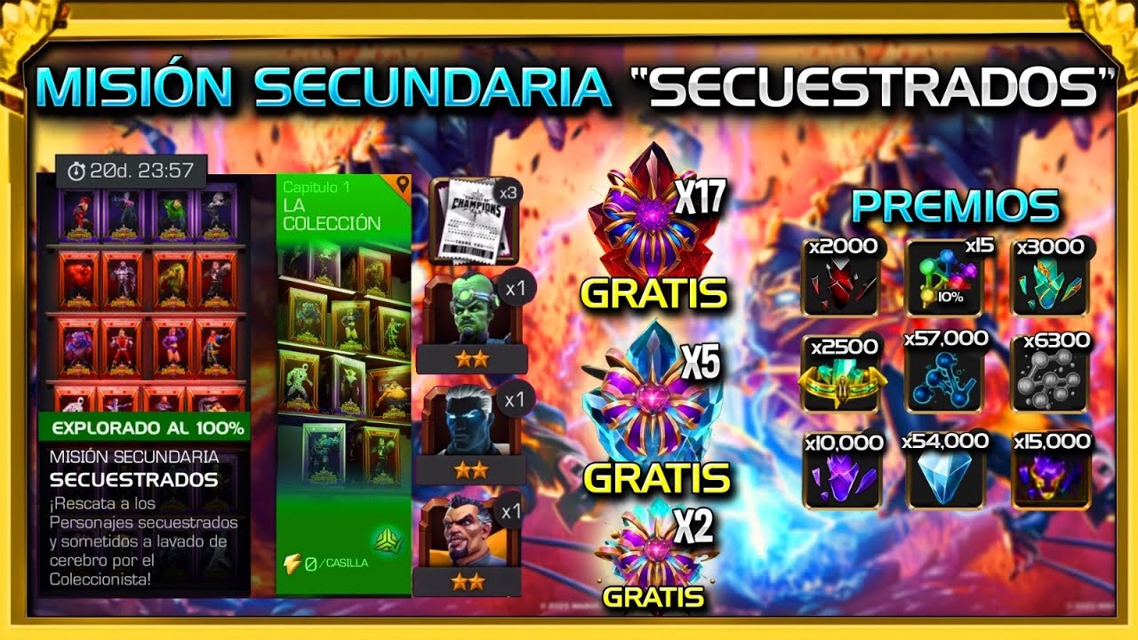 CRISTALES BANQUETE *GRATIS* Misi&oacute;n Secundaria -SECUESTRADOS- 2⭐️ &iquest;C&Oacute;MO FUNCIONA? | MCOC