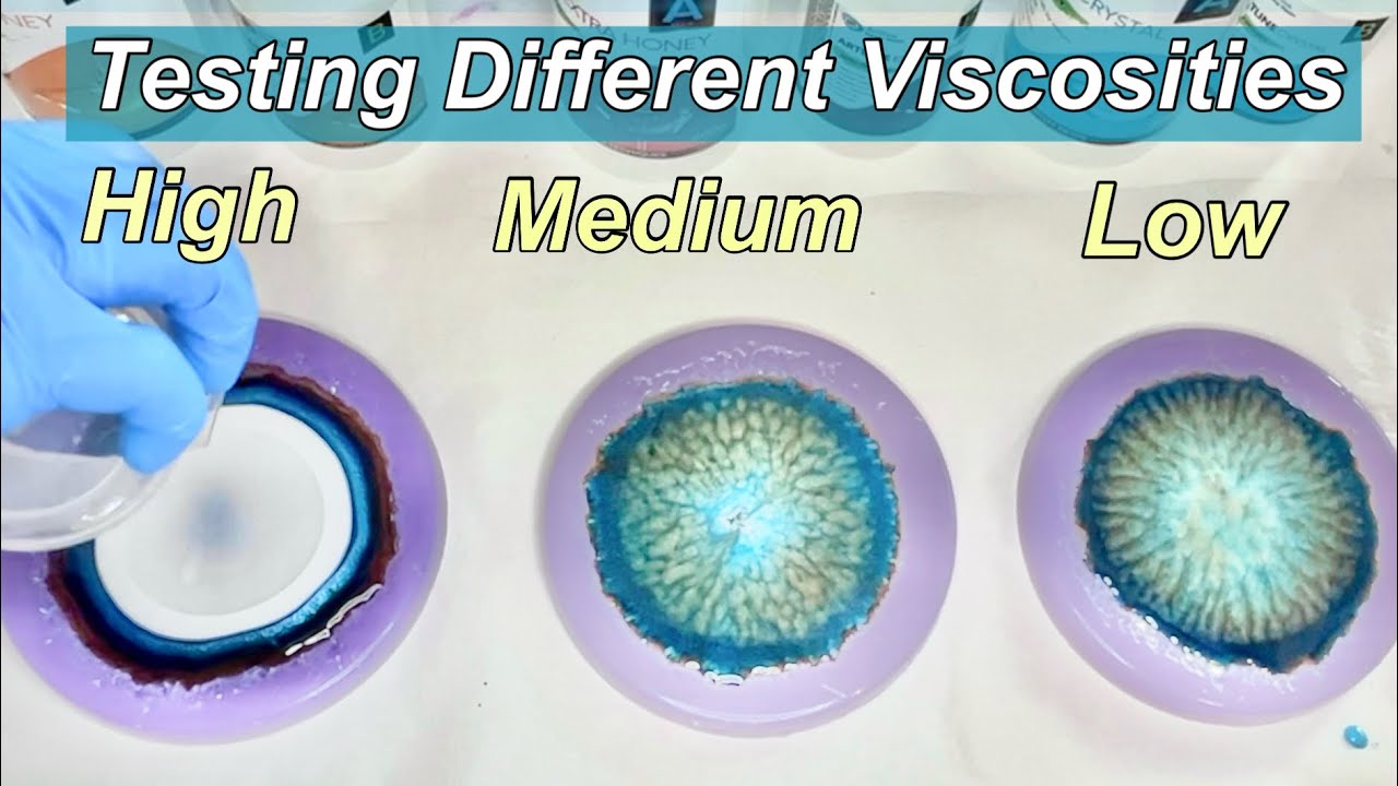 Resin Puddle Pour With Low, Medium, and High Viscosity Resin - How Do They Differ?