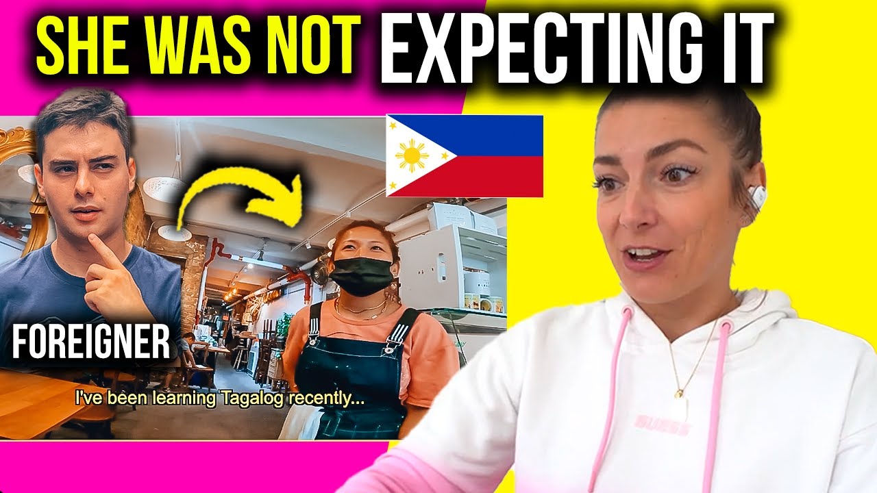 FOREIGNER reacts to American Orders Food in FILIPINO Language