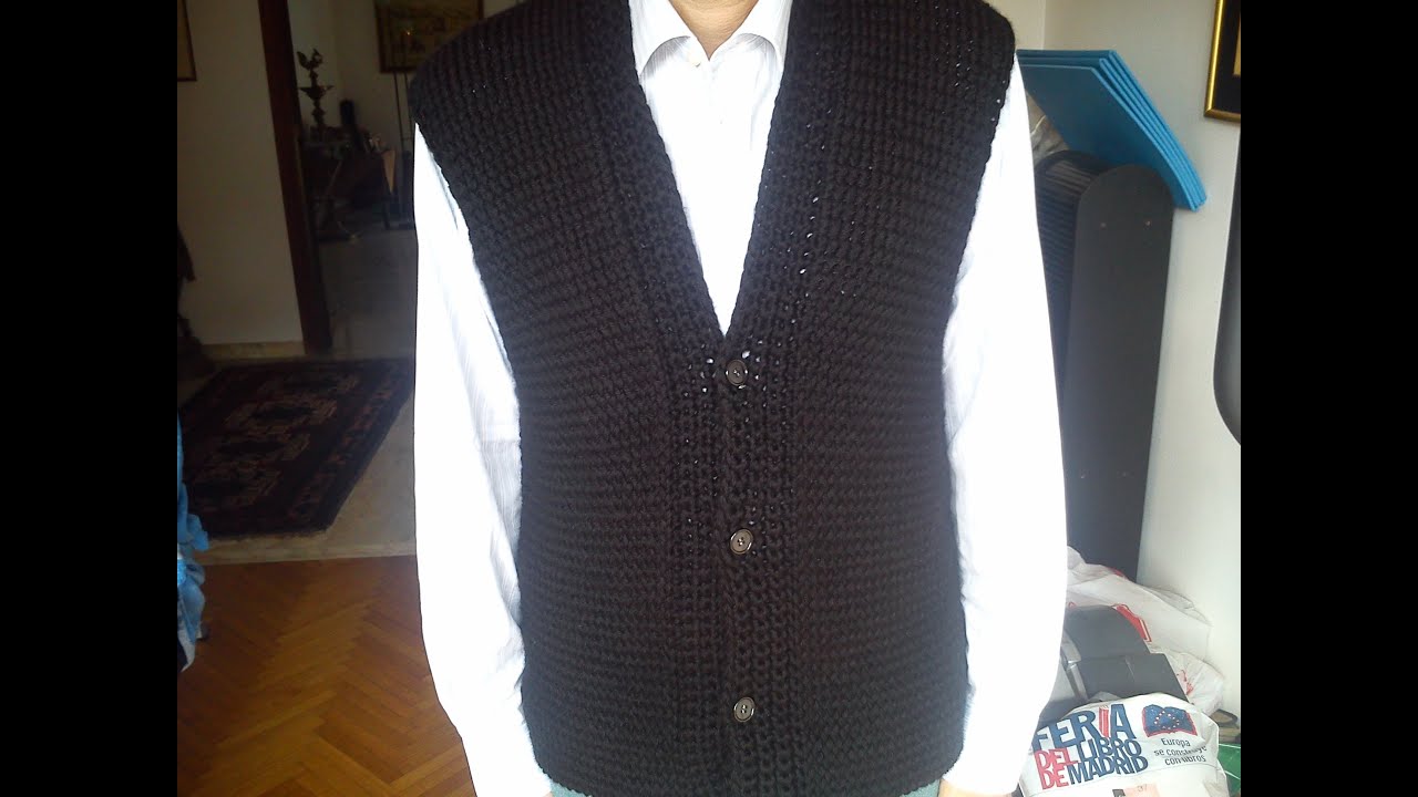 Men's Vest Loom Knitting