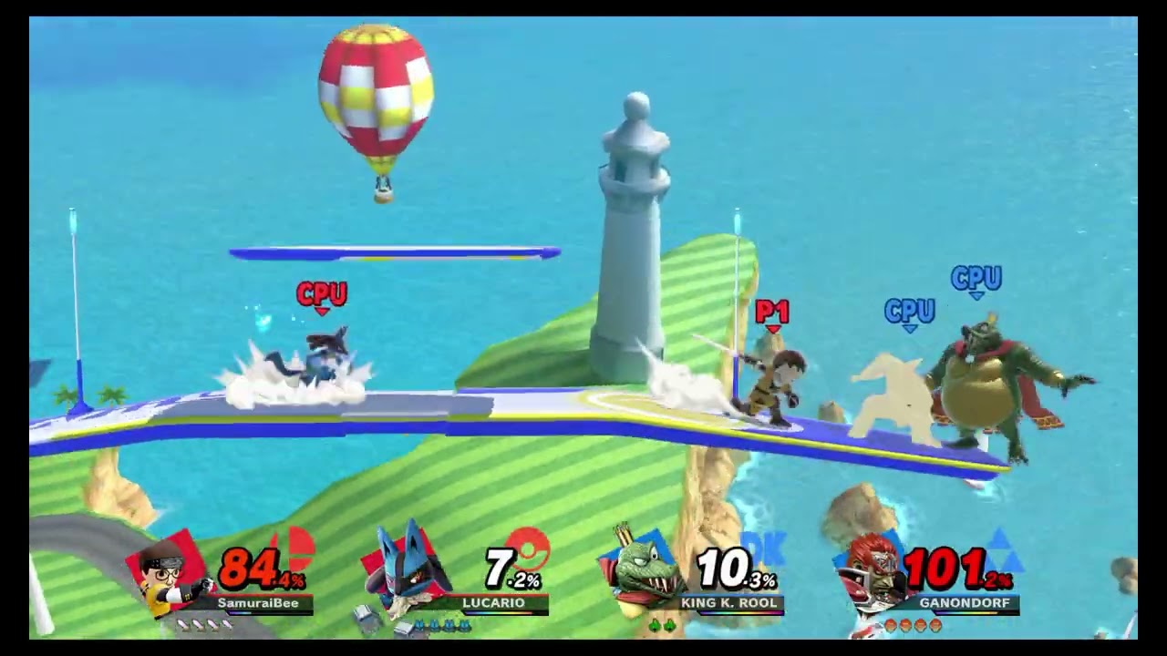 Super Smash Bros Ultimate: Ben and Lucario vs King K Rool and Ganondorf