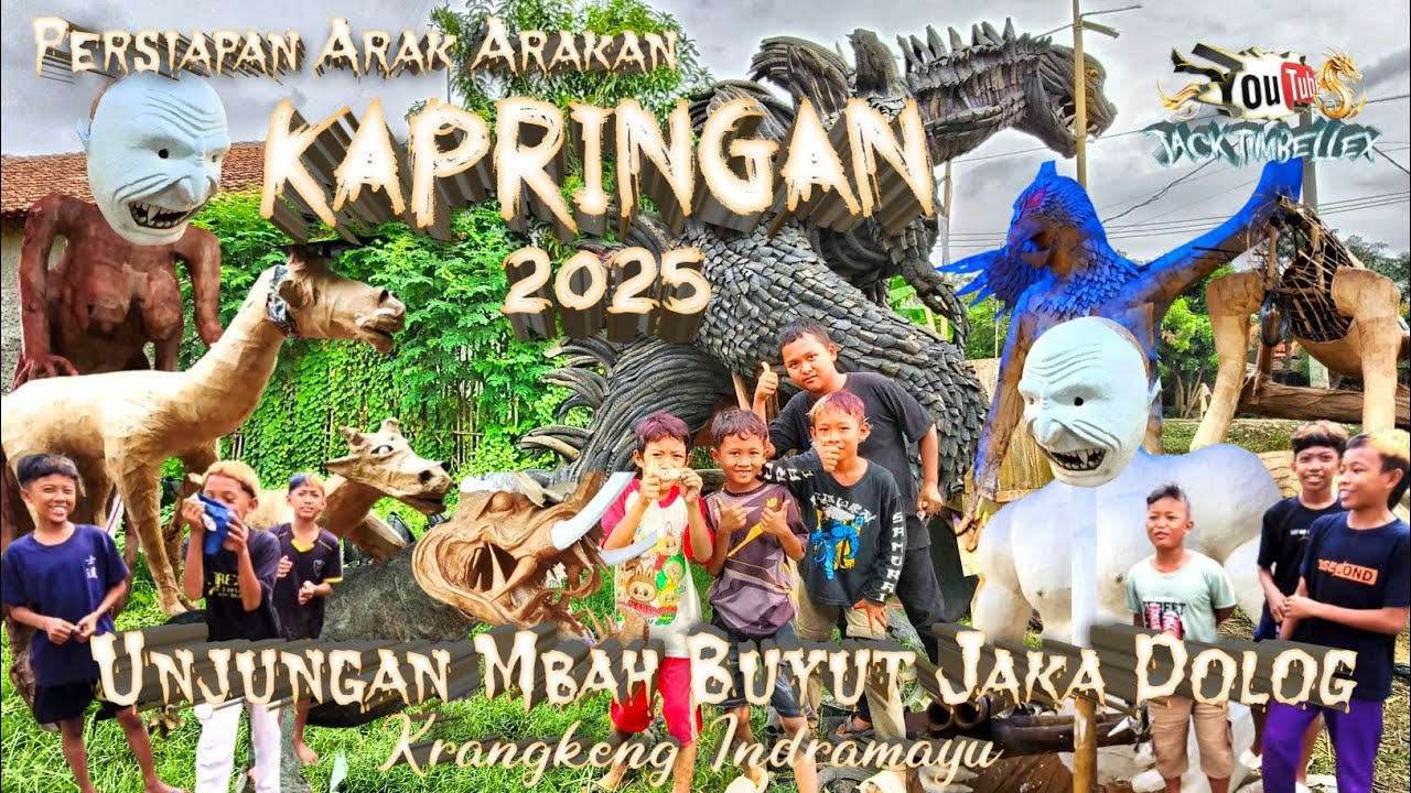 Ngulati Ogoh Ogoh‼️Persiapan Arak Arakan Kapringan 2025 || Unjungan Mbah Buyut Jaka Dolog Indramayu