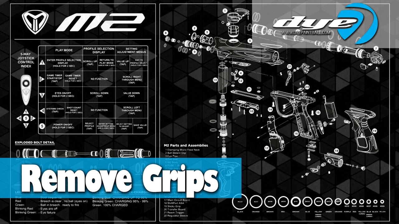Dye M2 Fastest and Easiest Way to Remove Dye Grips w/ Matt
