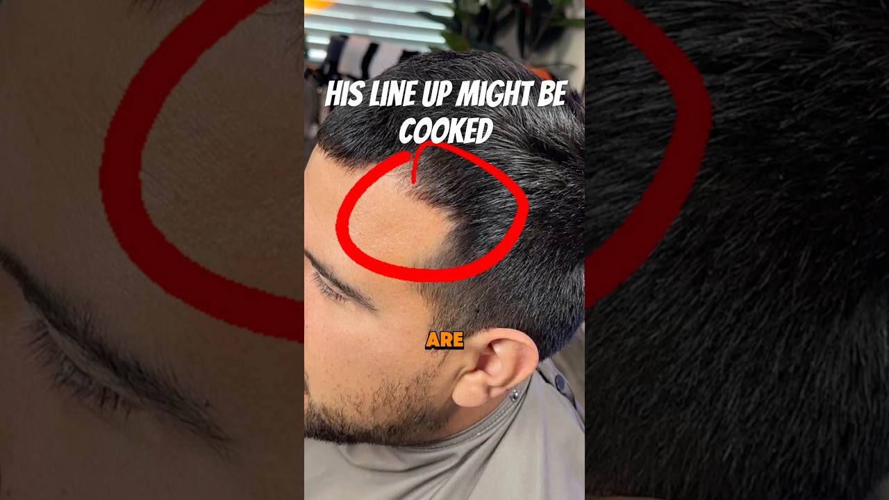 How to do a lineup receding hair #hairstyle #mensgrooming #hairstyles #lineups #lineup