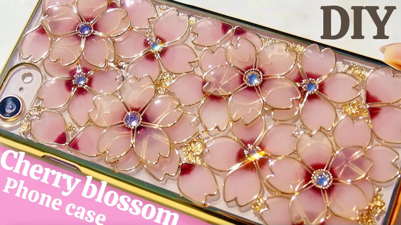 🌸【UVレジン】満開の桜をお届け！桜のスマホケース/Cherry blossoms in full bloom for you!