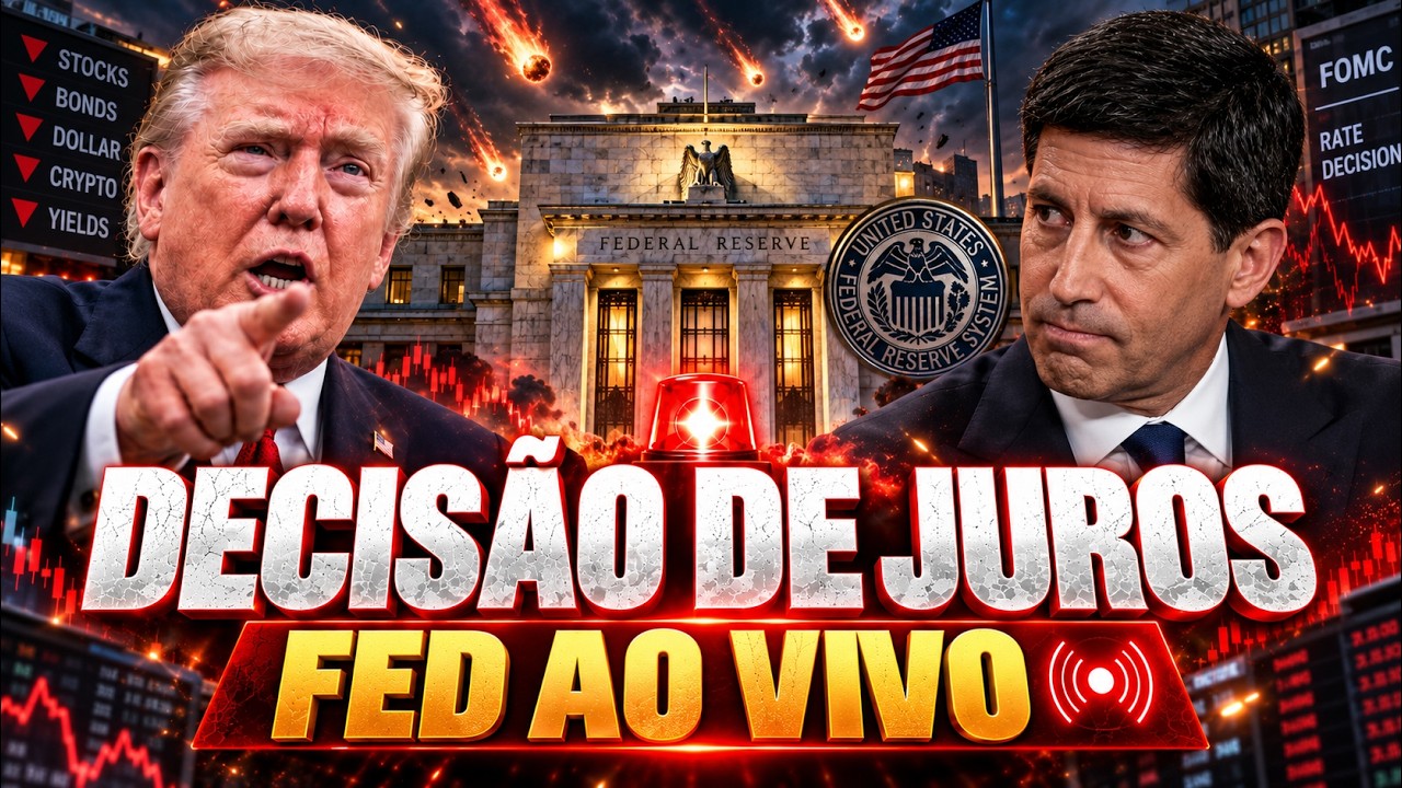 🚨 URGENTE: DECIS&Atilde;O DE JUROS E REUNI&Atilde;O DO FED AO VIVO! IMPACTOS NO BITCOIN (BTC) E MERCADOS!