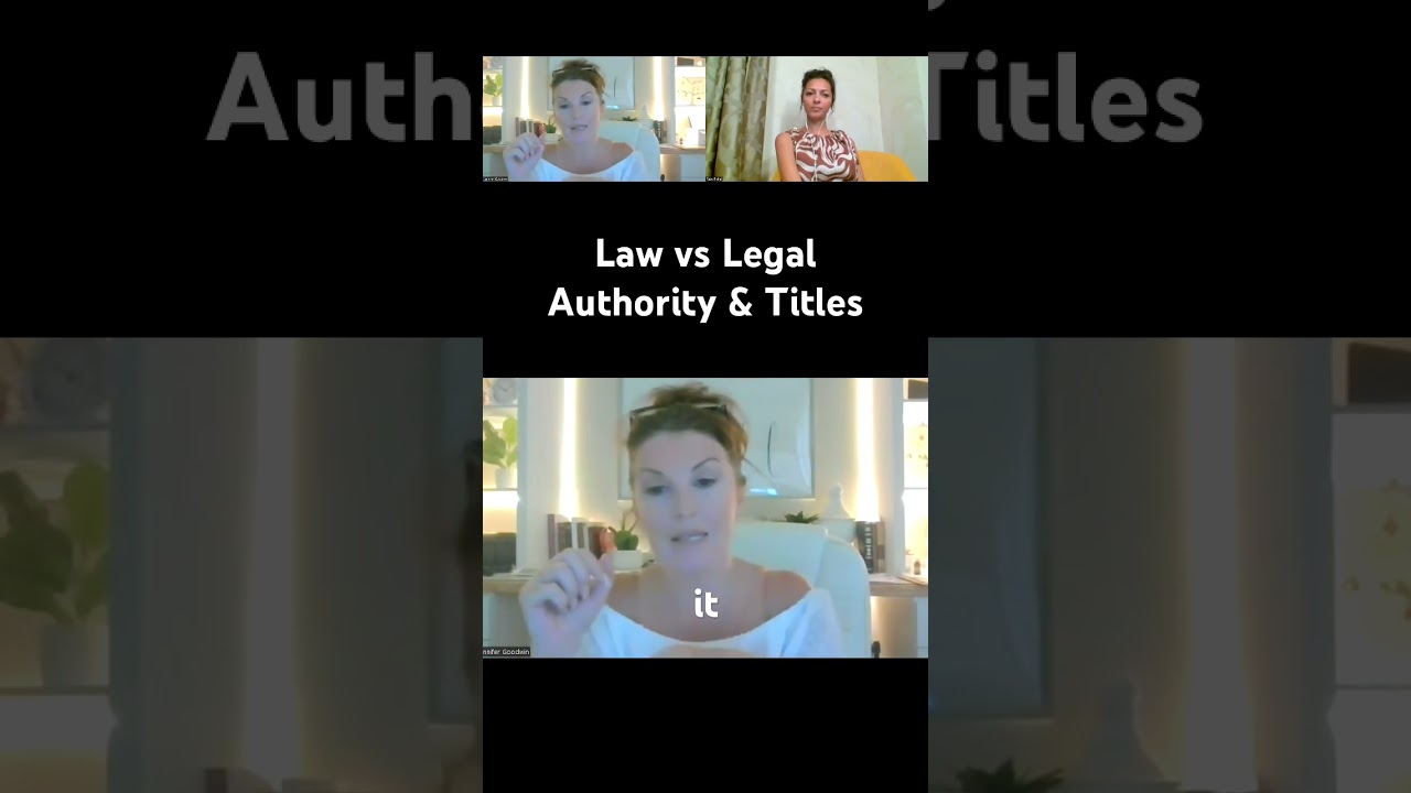 Law vs Legal with Jennifer Goodwin #podcast #law #consciousness #godslaw