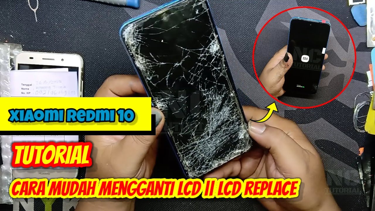 TUTORIAL CARA GANTI LCD PADA HP XIAOMI REDMI 10 || LCD REPLACE