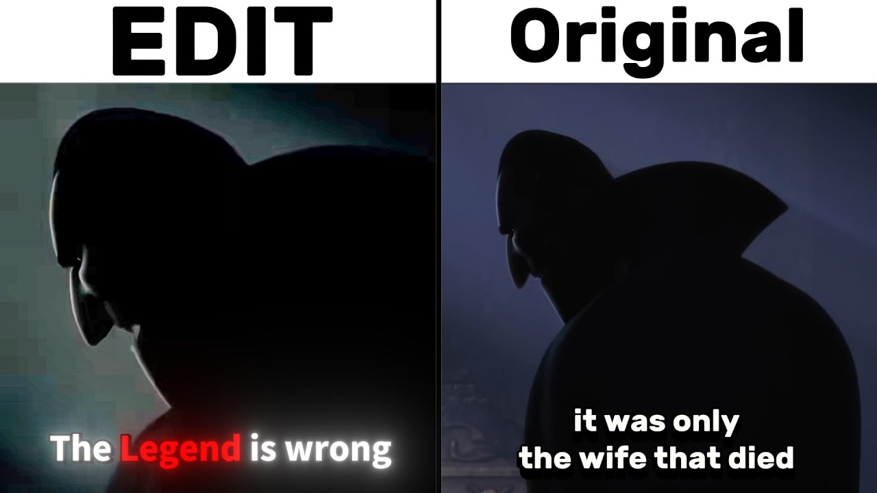 The Legend Is Wrong Edit vs Original Video