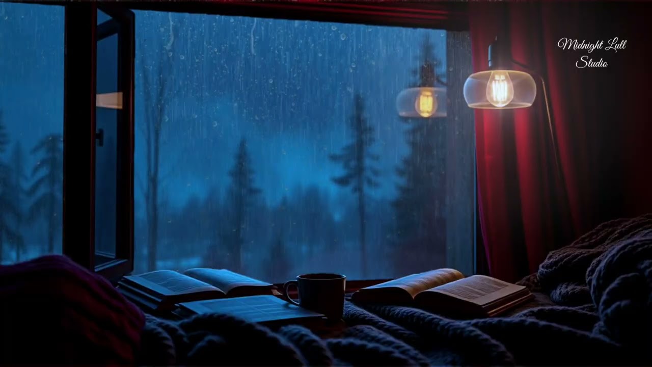 Rain Sounds for Reading 📖 Cozy Night Window