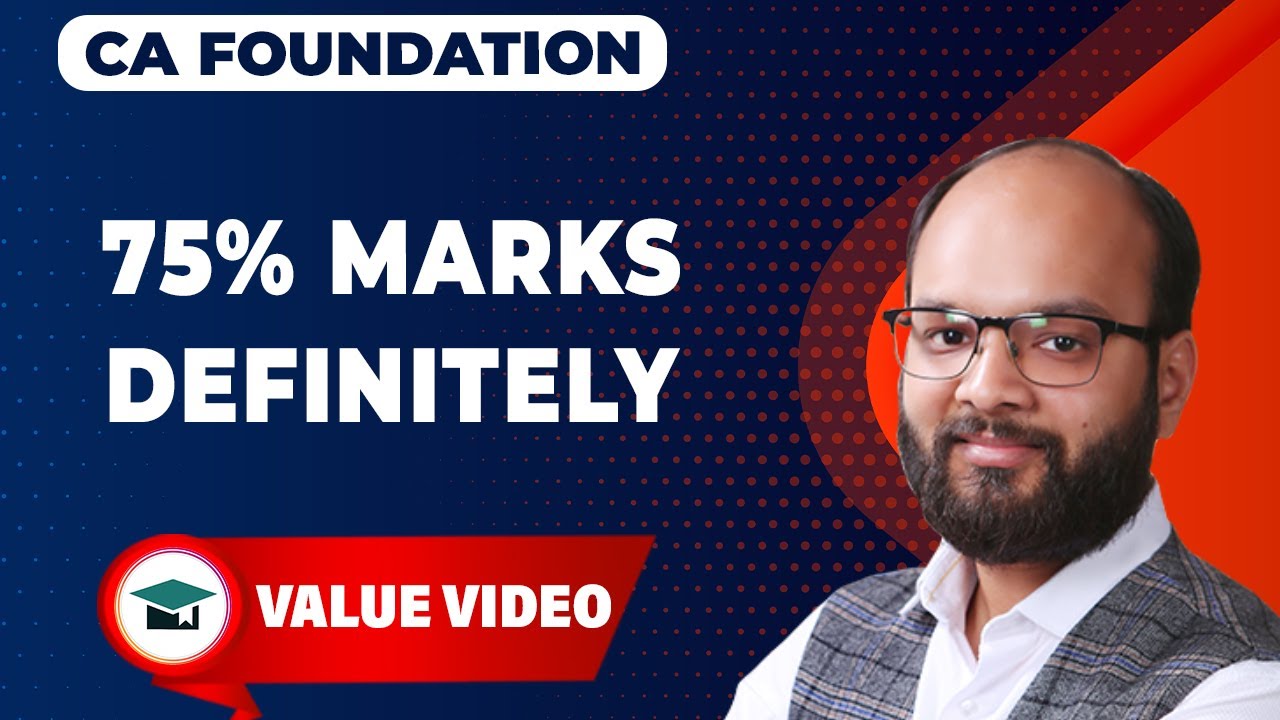 75% Marks Definitely in CA Foundation June 24 | How to Score 300 Marks in CA Foundation June 24 |