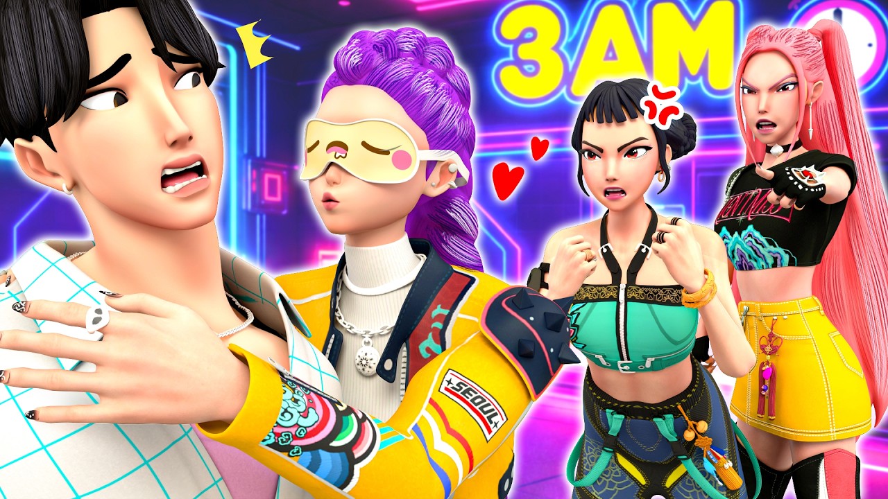 RUMI IS SLEEPWALKING AT 3AM?! | Kpop Demon Hunters Animation