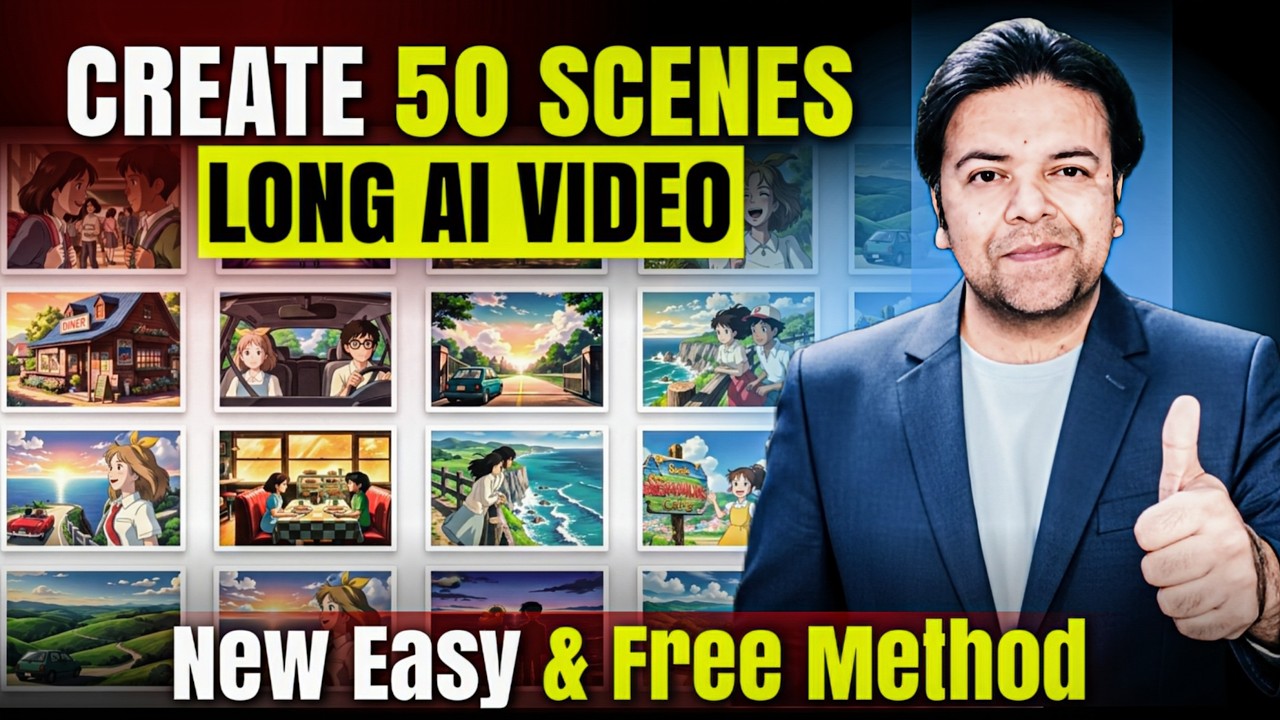 How to Create Long Video with AI Free (4K) 💡 AI Se Lambe Video Kaise Banaye 🎥 AI Video Generator 🆕