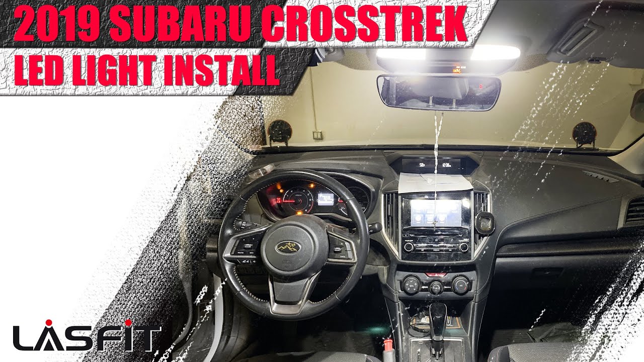 2019 Subaru Crosstrek | How to install LED turn signals tail light interior bulbs